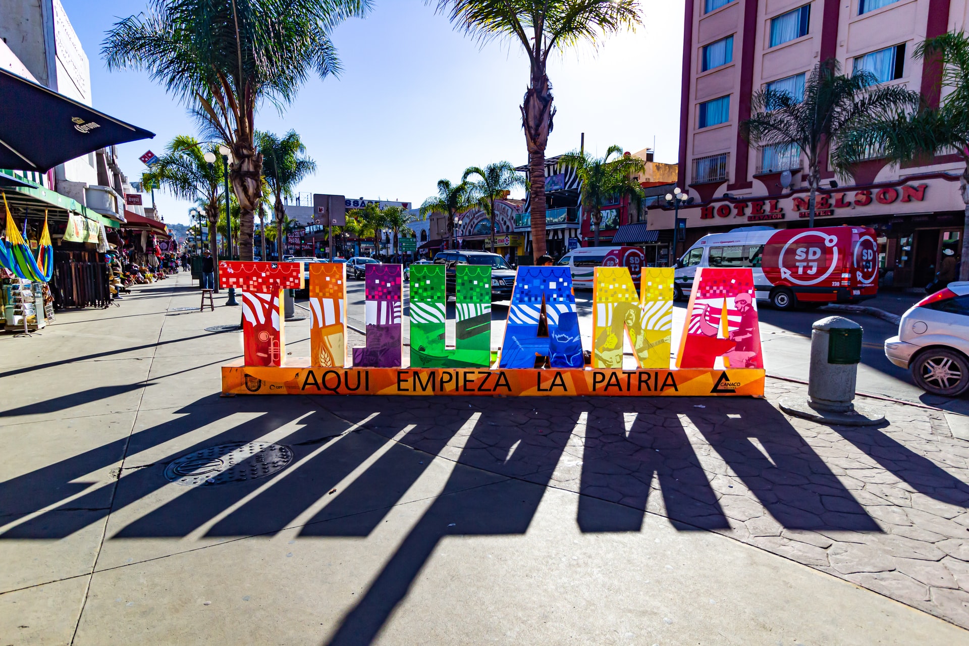 Tijuana Colorful Sign on Street