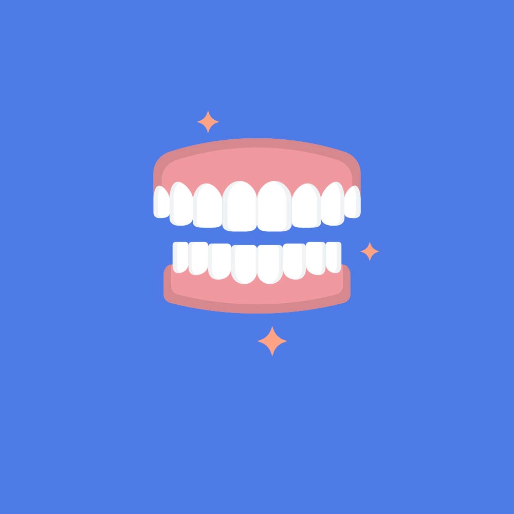 Icon of Dentures sparkling.